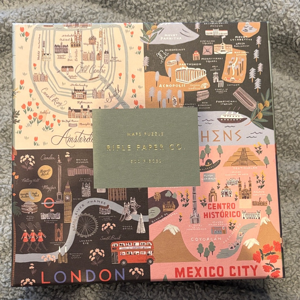 Rifle Paper Co. City Maps Puzzle